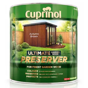 Cuprinol Ultimate Garden Wood Preserver 1L All Colours Autumn Brown