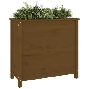 Berkfield Garden Planter Honey Brown 82.5x40x78 cm Solid Wood Pine