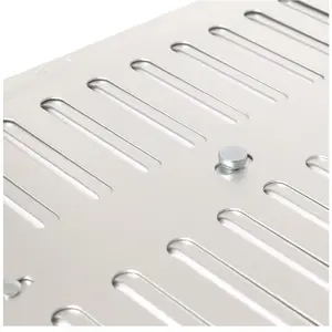 9 x 9 Brushed-Aluminium/Chrome-Plated-Metal Adjustable Ventilation Grille