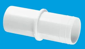 McAlpine T18 1.5" Pushfit Straight Overflow Connector