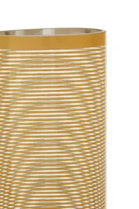 Interiors by Premier Raya Large Cylinder Stripe Vase