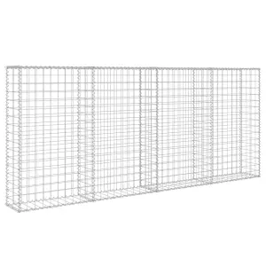 Berkfield Gabion Wall with Covers Galvanised Steel 200x20x85 cm