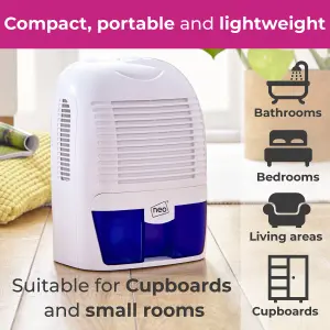 Neo Portable 1.5L Dehumidifier Compact Ultra Quiet Condensation Damp Mould Moisture