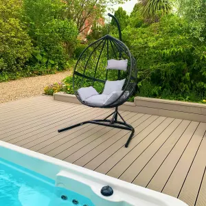 Hanging Egg Chair Swing Rattan Garden Patio Outdoor Furniture