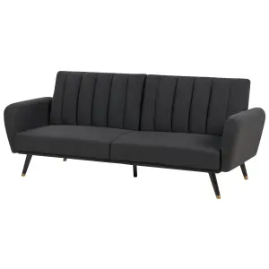 Beliani Glam Sofa Bed VIMMERBY Black