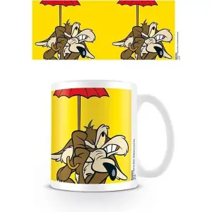 Looney Tunes Wile E Coyote Mug White/Yellow/Brown (One Size)