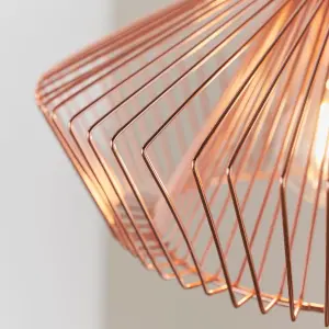 Anson Lighting Cascade Pendant light finished in Copper plate