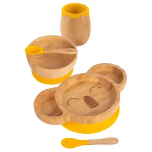 5pc Bamboo Koala Baby Weaning Set - Yellow