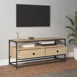 Berkfield TV Cabinet Sonoma Oak 100x35x45 cm Engineered Wood