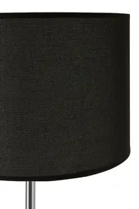 Interiors by Premier Forma Black Waffle Effect Shade Floor Lamp