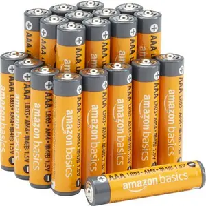 Amazon Basics AAA 1.5 Volt Performance Alkaline Batteries, 20-Pack (Appearance May Vary)