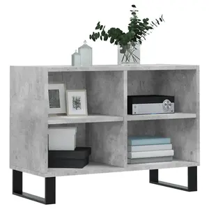 Berkfield TV Cabinet Concrete Grey 69.5x30x50 cm Engineered Wood