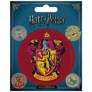 Harry Potter Vinyl Gryffindor Sticker (Pack of 5) Multicoloured (One Size)