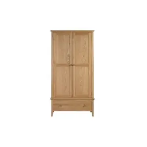 Oakwood 2 Door 1 Drawer Wardrobe