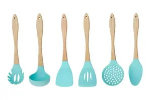 Maison by Premier Zing 7Pc Pastel Green Utensil Set