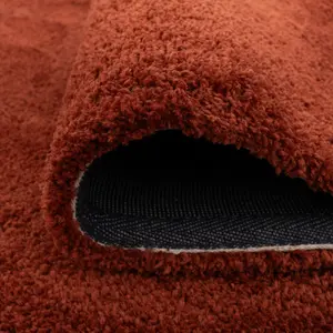 Sienna Red Luxury Plush Soft Pile Living Area Rug 120cm x 170cm