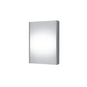 Grey Bathroom Mirror Cabinet Slimline Mirrored Unit Wall 500 Slim Cupboard Avir