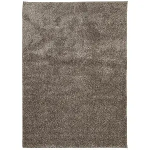 Rug ISTAN High Pile Shiny Look Grey 240x340 cm