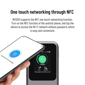 ZTE MU5120 Powerful and Portable Unlocked 5G Travel Wi-Fi Hotspot