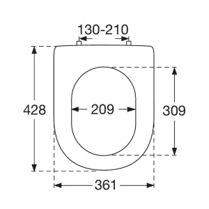 Villeroy & Boch Hommage Soft Close Replacement Toilet Seat, White Alpin