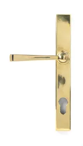 From The Anvil Aged Brass Avon Slimline Lever Espag. Lock Set