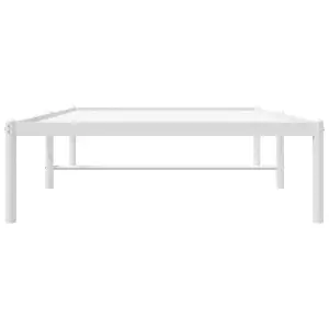 Berkfield Metal Bed Frame White 90x190 cm 3FT Single