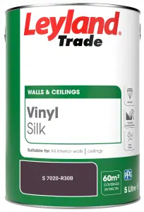 Leyland Trade Vinyl Silk Walls & Ceilings Emulsion Paint (S 7020-R30B) - 5L