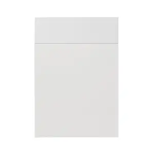 GoodHome Alisma High gloss white Slab Door & drawer 500mm