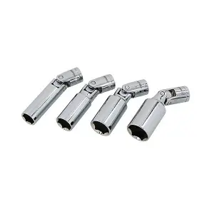 Spark Plug Socket Set 4pc 3/8" Drive Universal Joint (Neilsen CT4004)