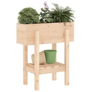 Berkfield Garden Planter 62x30x69 cm Solid Wood Pine