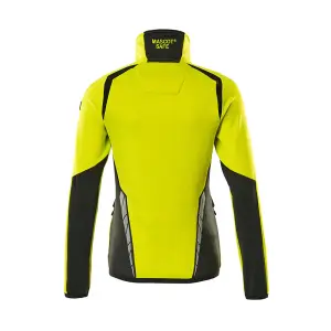 Mascot Accelerate Safe Ladies Microfleece Jacket with Zipper (Hi-Vis Yellow/Black)  (XXXXX Large)