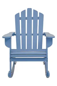 Interiors by Premier Blue Rocking Chair, Water-Resistance Rocking Outdoor Chair, Eco-friendly Garden Rocking Chair