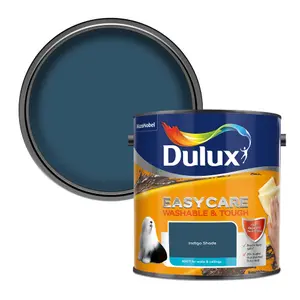 Dulux Easycare Indigo Shade Matt Wall paint, 2.5L