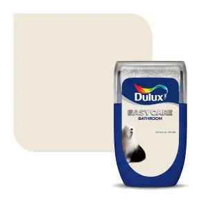 Dulux Easycare Almond white Soft sheen Emulsion paint, 30ml