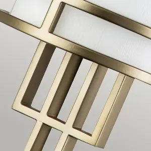 Luminosa Fusion Flush Wall Lamp, Painted Natural Brass