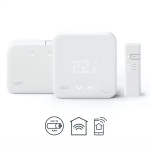 Tado Smart V3+ V3P-SK-WTS01WRP01IB01-TC-UK Smart Thermostat, White