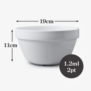 WM Bartleet & Sons Porcelain Pudding Basin Bowl, 19cm