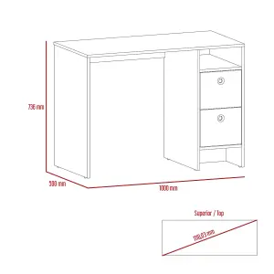 Home Office compact desk with two drawers, Vegas range