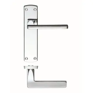 Leon Latch Door Handle (Set of 2) Polished Chrome