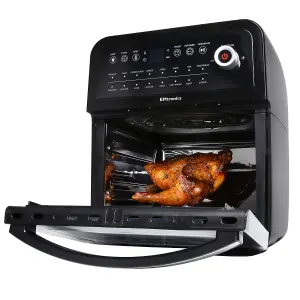 EMtronics 12L Air Fryer Oven Combi with Timer - Stainless Steel