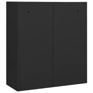 Berkfield Office Cabinet Anthracite 90x40x102 cm Steel