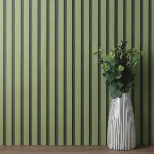 Acoustic Panel Olive Wallpaper