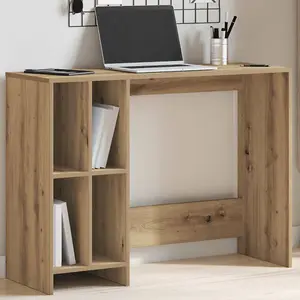 Berkfield Desk Artisan Oak 102.5x35x75 cm Engineered Wood