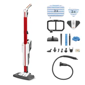 Polti Vaporetto SV650 Style Steam Mop with Handheld Steam Cleaner, 19 Accessories