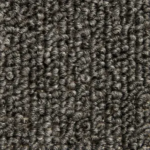 Dark Grey Carpet Tiles For  Contract, Office, Shop, Home,  3mm Tufted Loop Pile, 5m² 20 Tiles Per Box