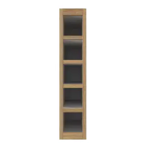 GoodHome Verbena Natural Oak effect Wine rack fascia, (H)715mm (W)147mm