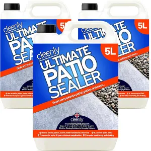 Cleenly Ultimate Patio Sealer Patio & Driveway Sealant to Prevent Weathering & Stains 15L