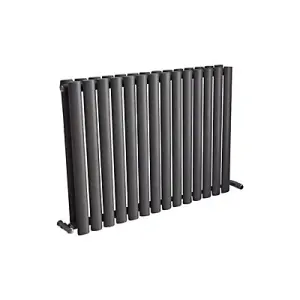 Ximax Fortuna Duplex FORD60826A Anthracite Horizontal Designer 3846BTU Radiator, (W)826mm x (H)600mm