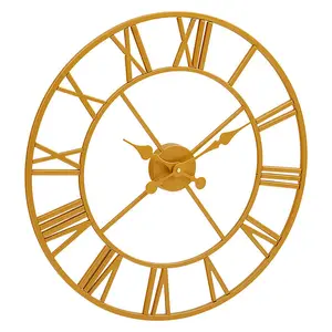 Interiors by Premier Vitus Gold Finish Wall Clock