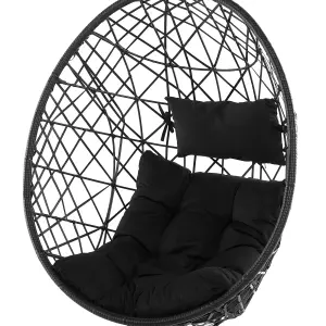 Hanging Chair ALATRI PE Rattan Black